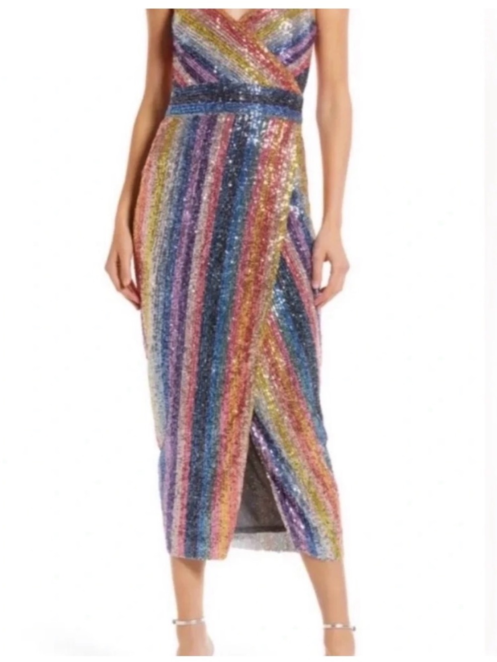 Saylor Sequin Rainbow Dress Size XS